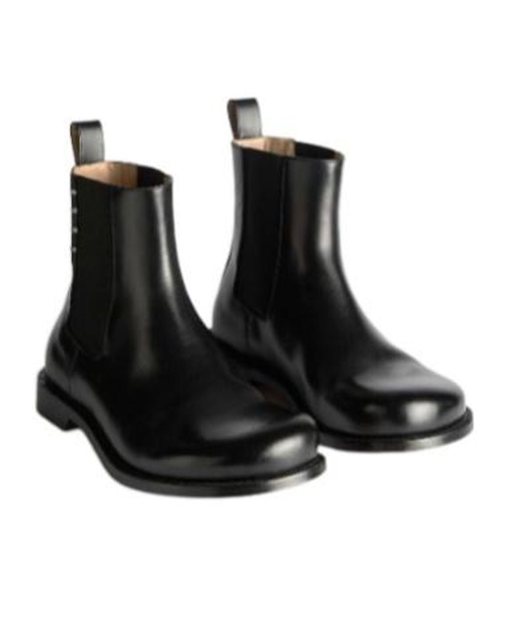 J.W. Anderson Black Chelsea Loafer Boots