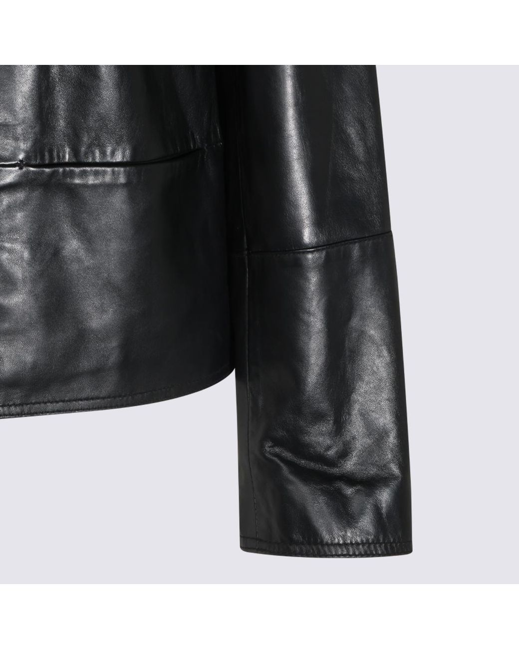 Zadig & Voltaire Black Lessa Buttoned Leather Jacket