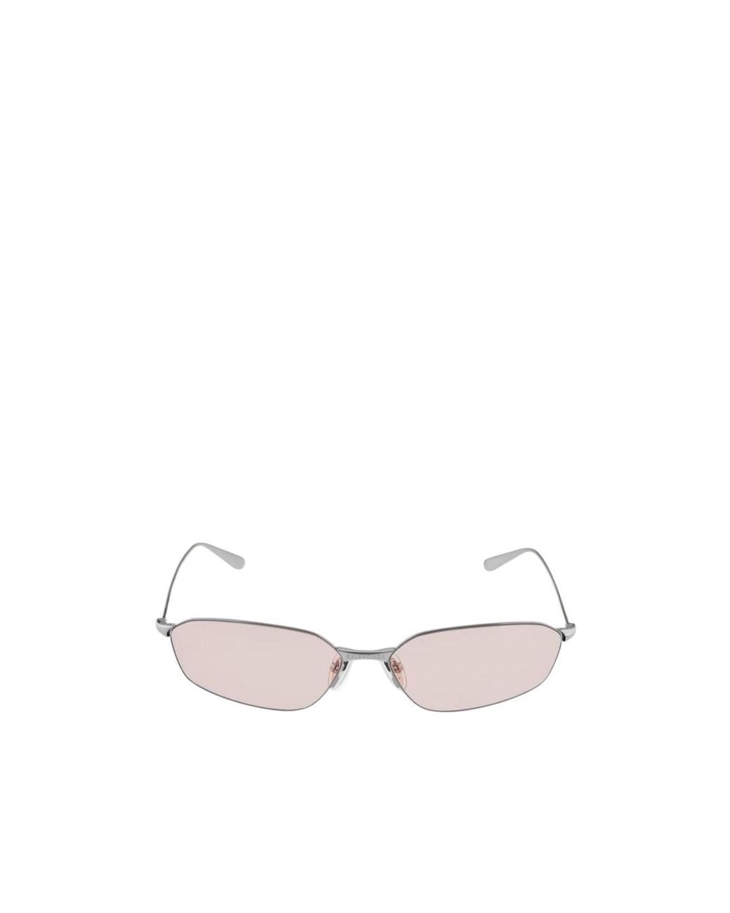 Balenciaga White Eyewear Cat-Eye Sunglasses for men