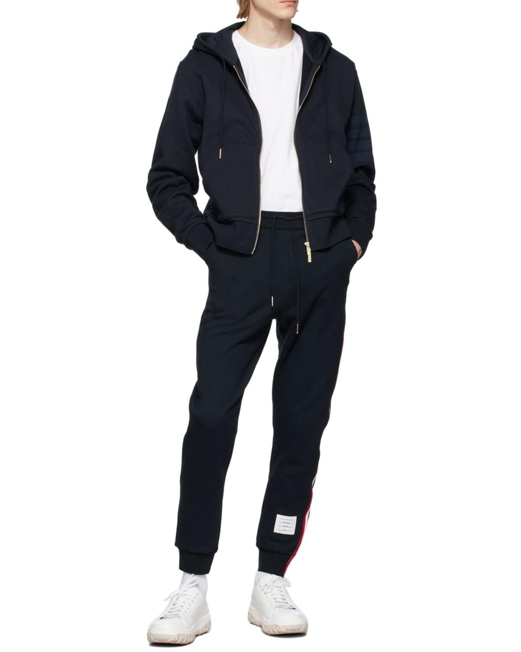 Thom Browne Blue Rwb Stripe Track Pants for men