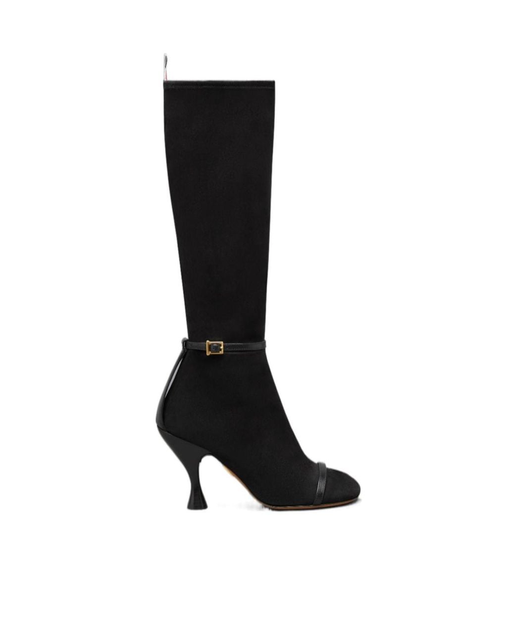 Thom Browne Black 90Mm Trompe L'Oeil 4-Bar Knee-High Boots
