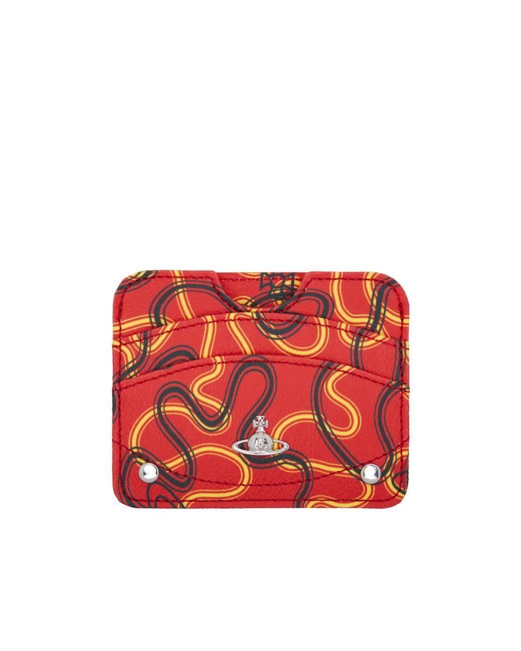 Vivienne Westwood Red Half Moon Flat Card Pack for men