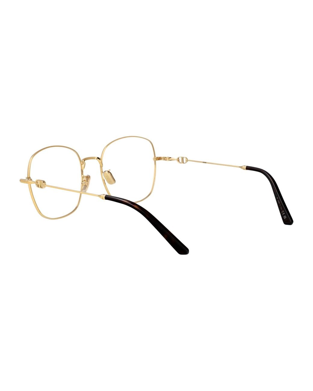 Dior White Eyewear Square Frame Glasses