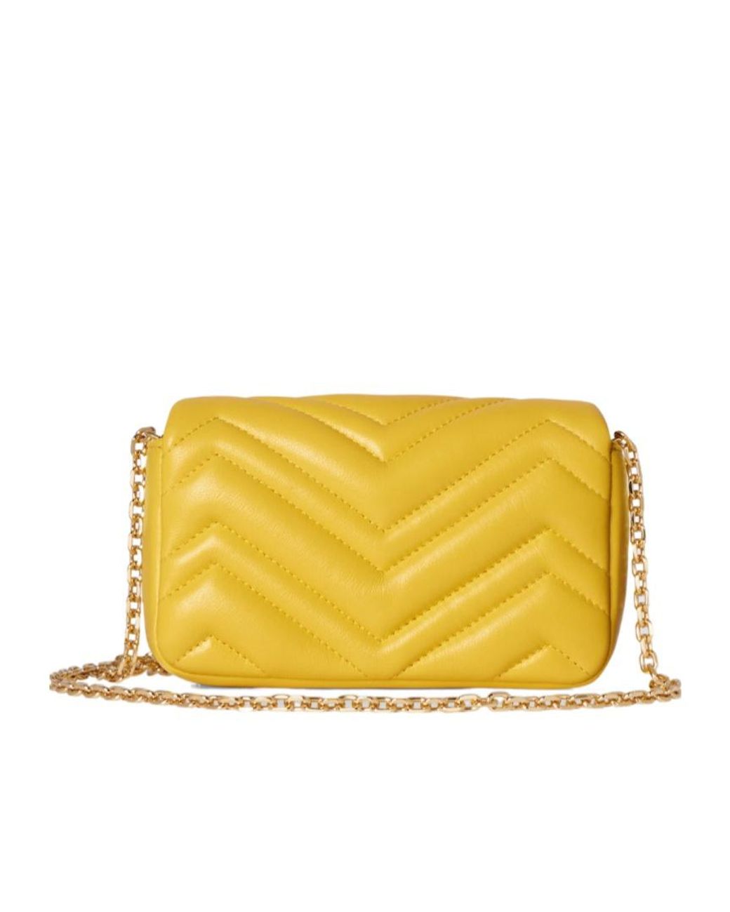 Gucci Yellow Gg Marmont Mini Bag