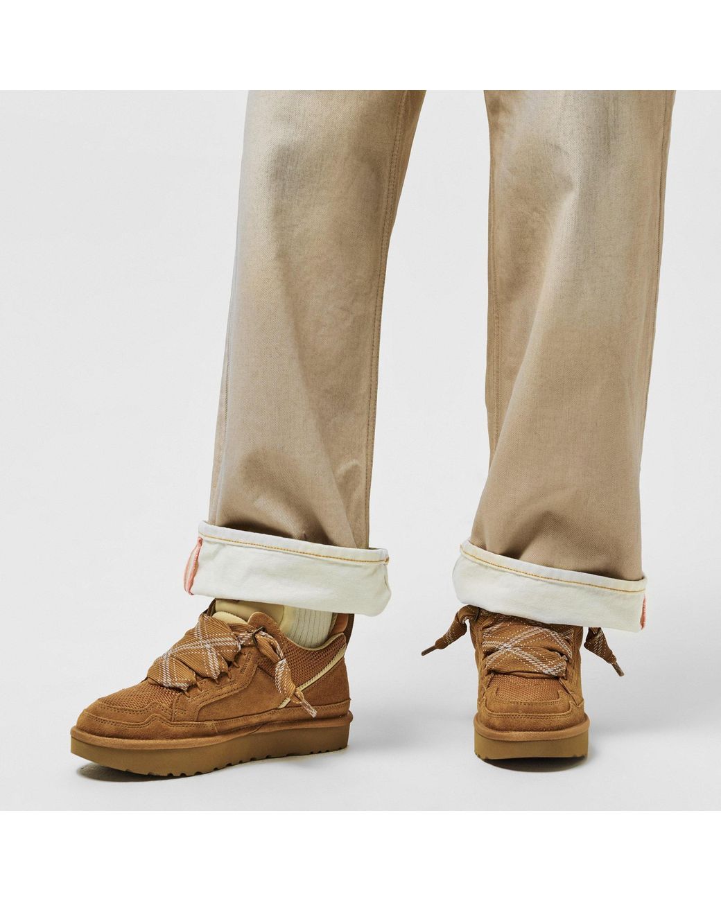 Ugg Brown High-Top Casual Shoes