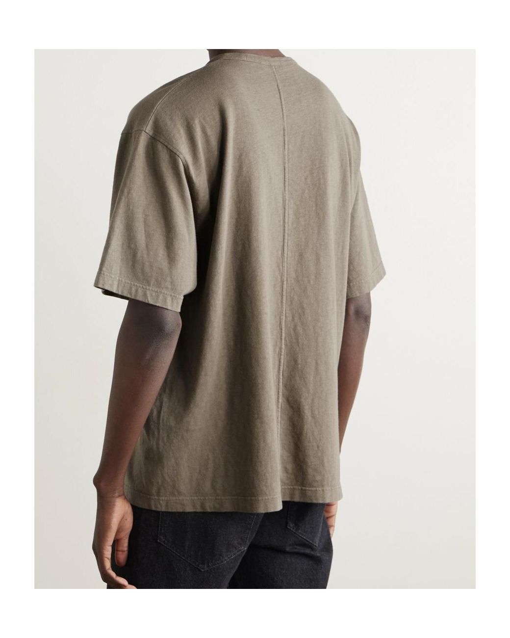 The Row Gray Oversized Cotton T-Shirt for men