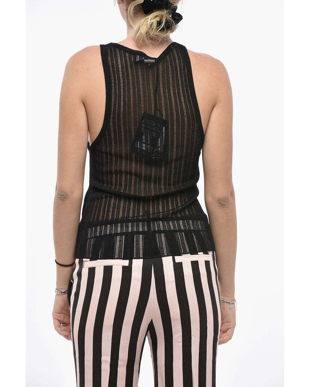 DSquared² Black Striped Blouse