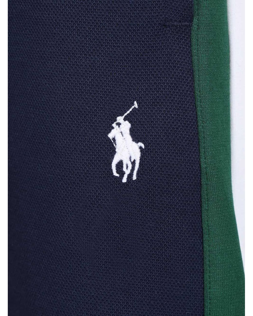 Polo Ralph Lauren Blue Side Stripe Track Pants for men