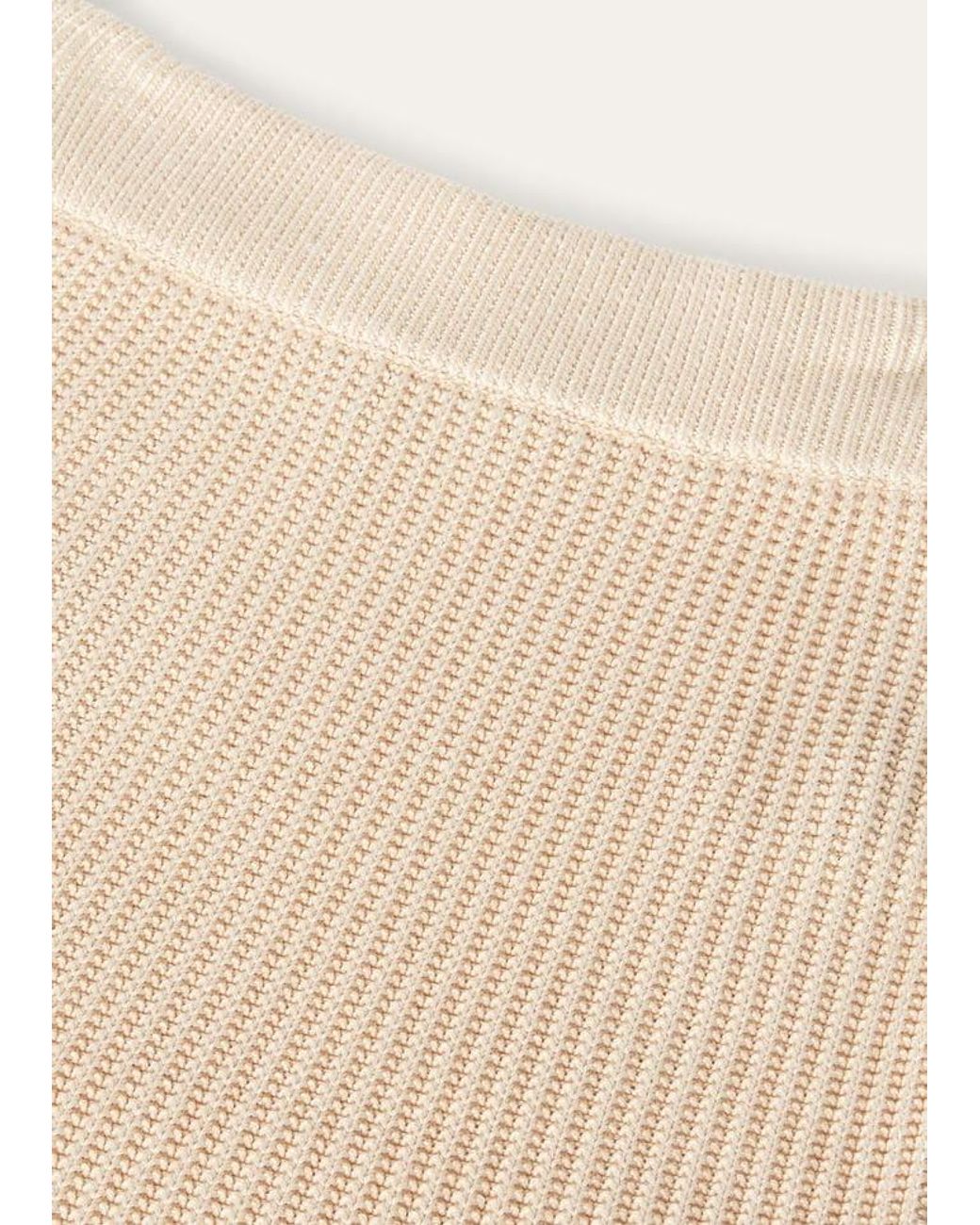 Loro Piana Natural Ikeda Pleated Midi Skirt