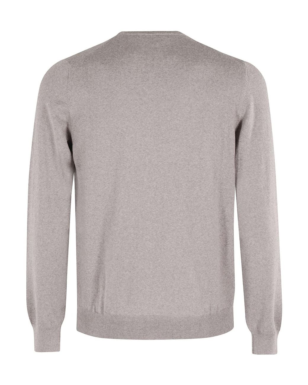 Tagliatore Gray Long-Sleeved Sweater for men