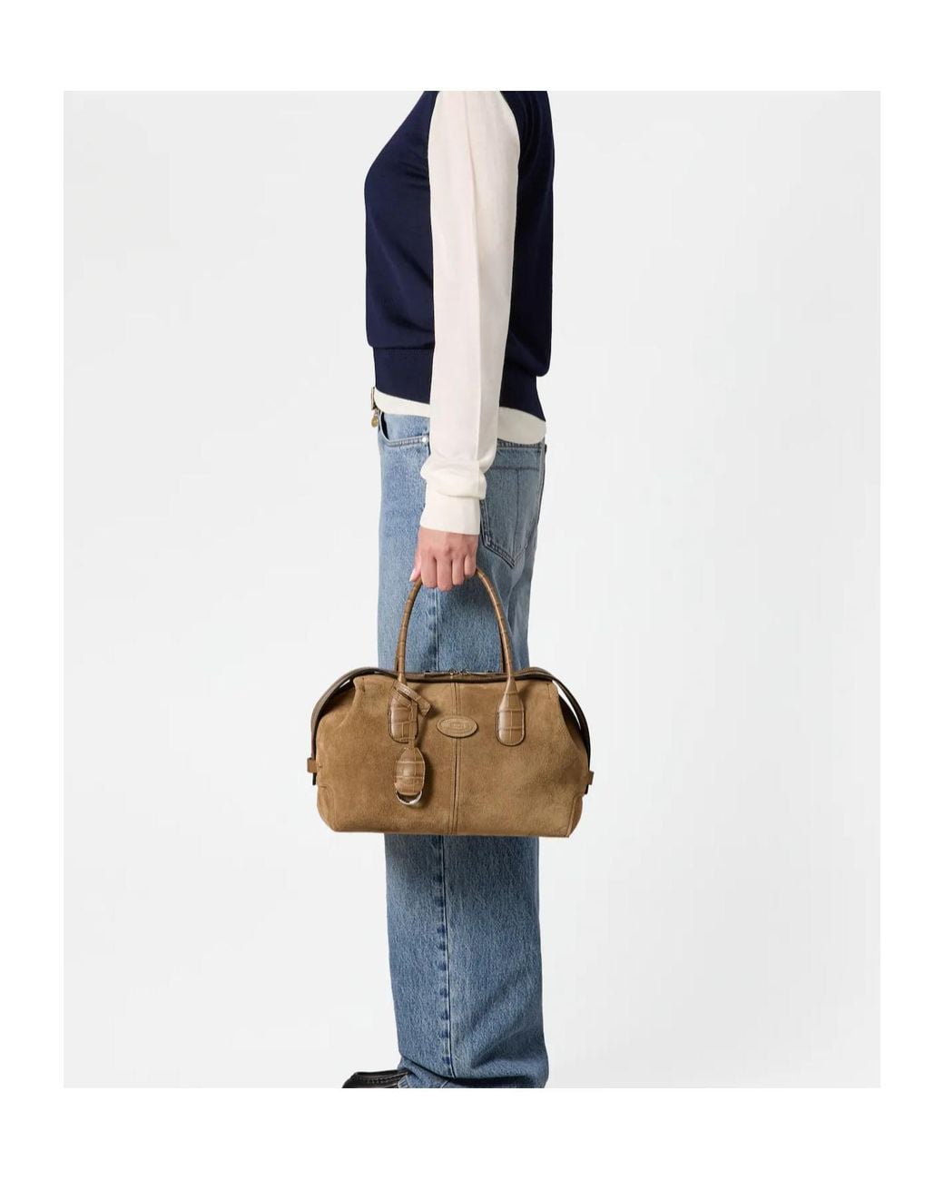 Tod's Brown Di Bag Bowling Bag