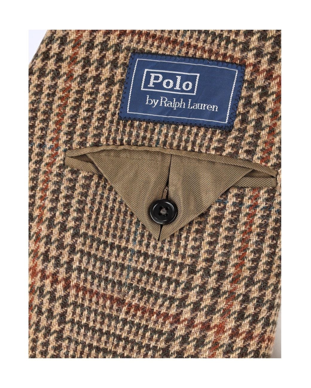 Polo Ralph Lauren Brown Checked Double-Breasted Blazer for men