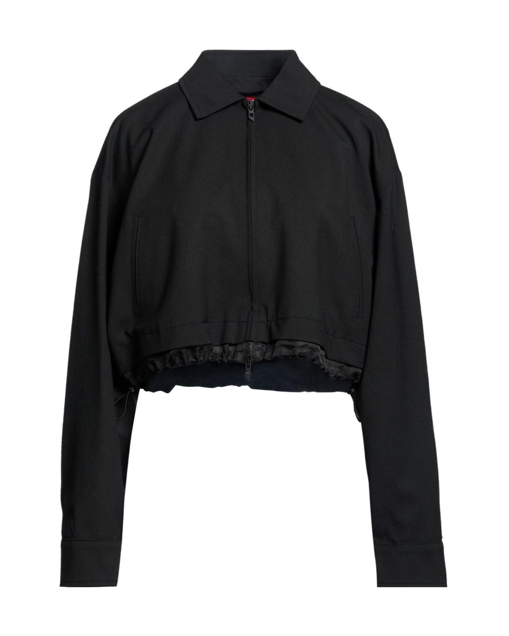 DIESEL Black Solid Color Casual Jacket