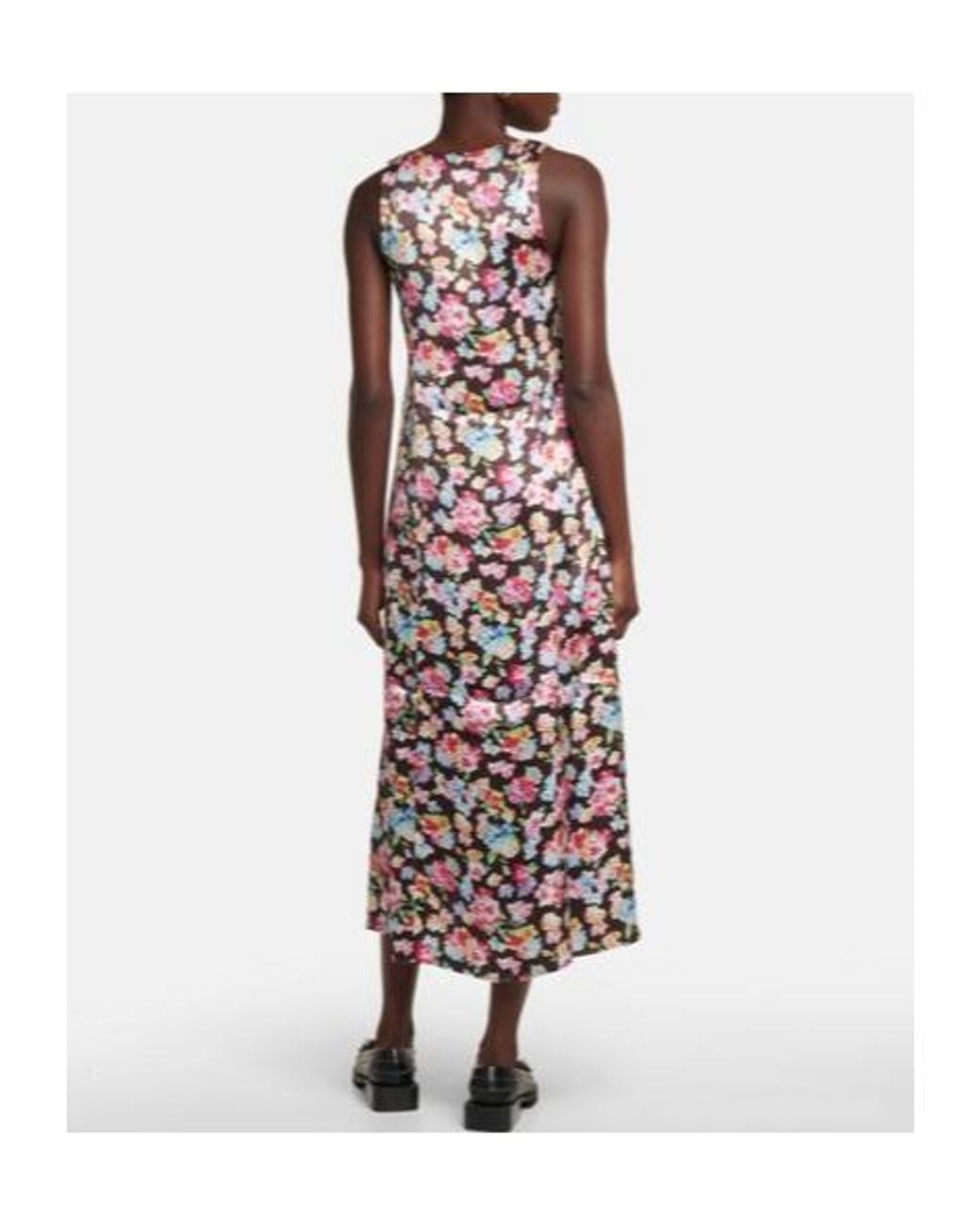 Ganni White Sleeveless Midi Dress