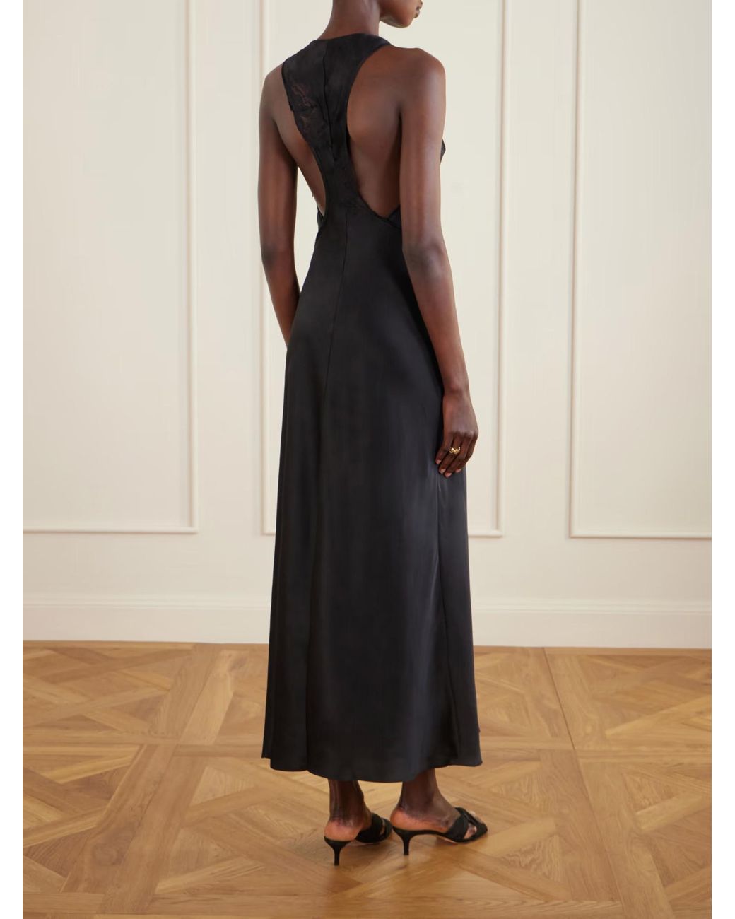 Sir Black Montparnasse Lace-Trimmed Dress