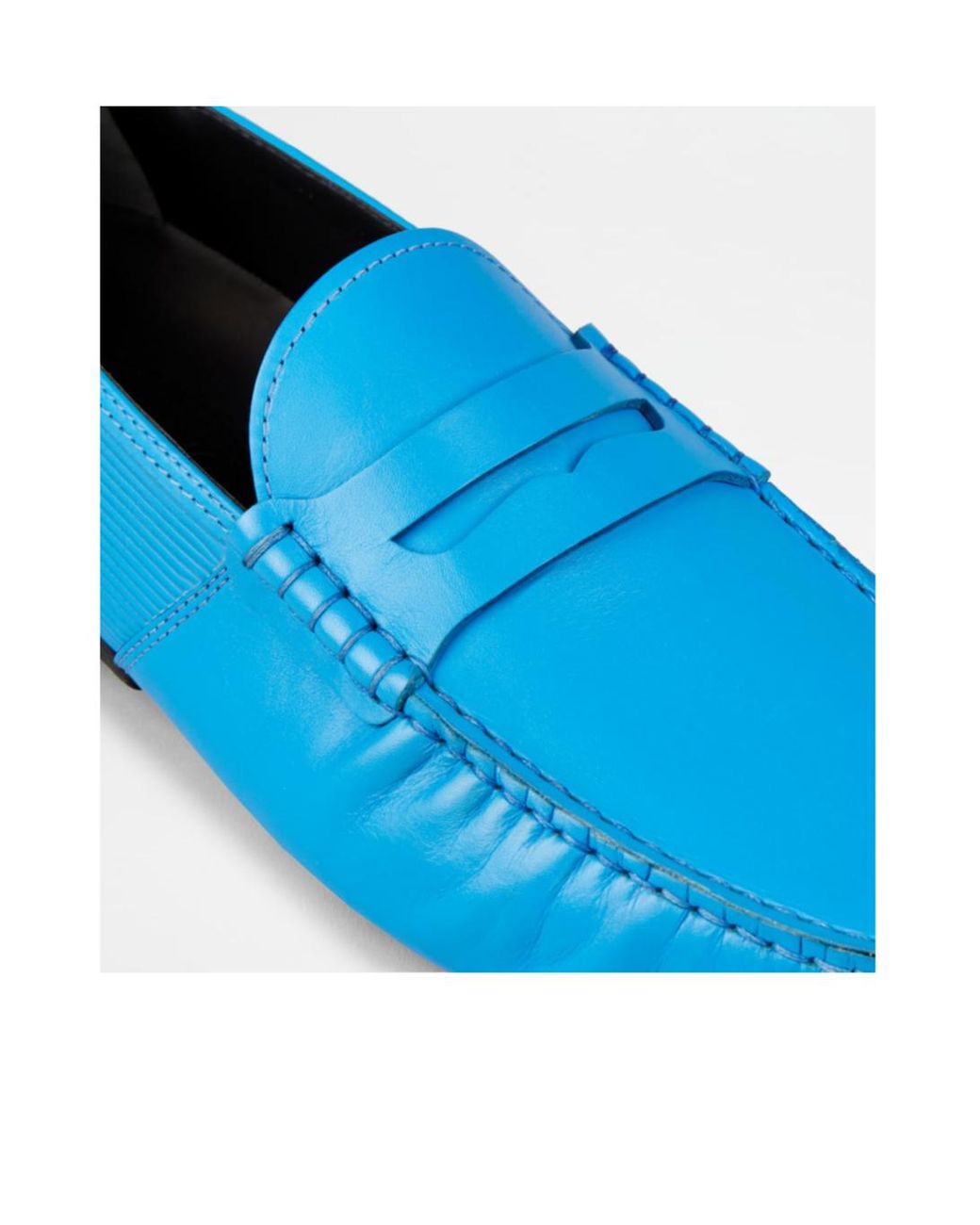 Tod's Blue Automobili Lamborghini Slip-On Leather Driving Shoes