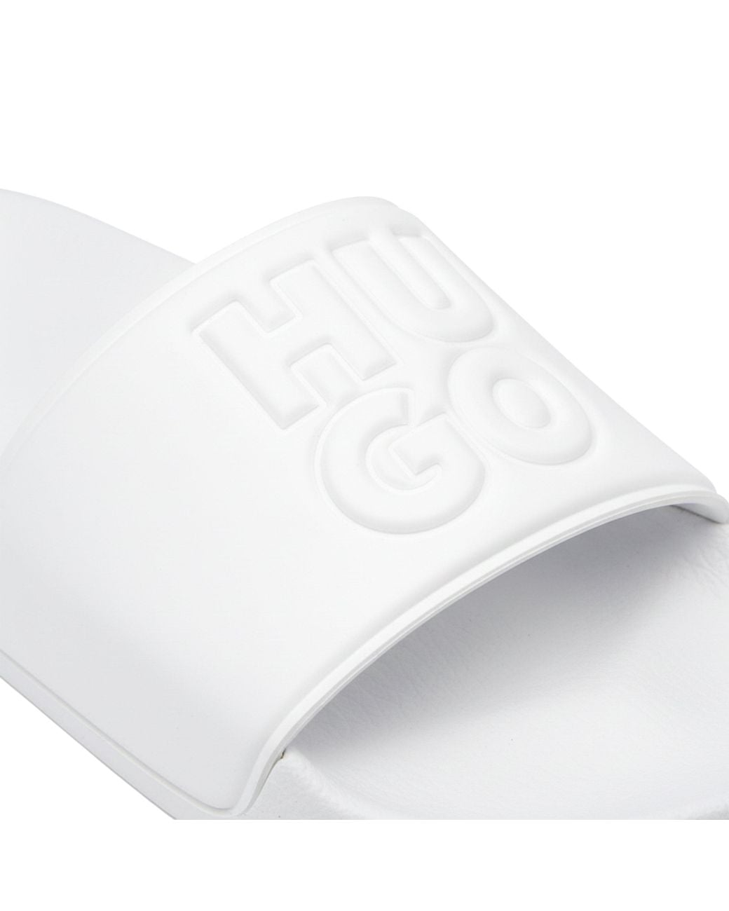 Boss White Simple Versatile Slippers