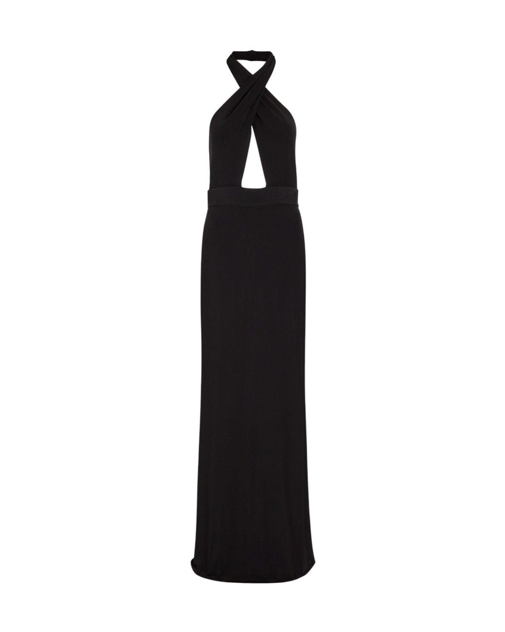 Nili Lotan Black Backless Evening Gown