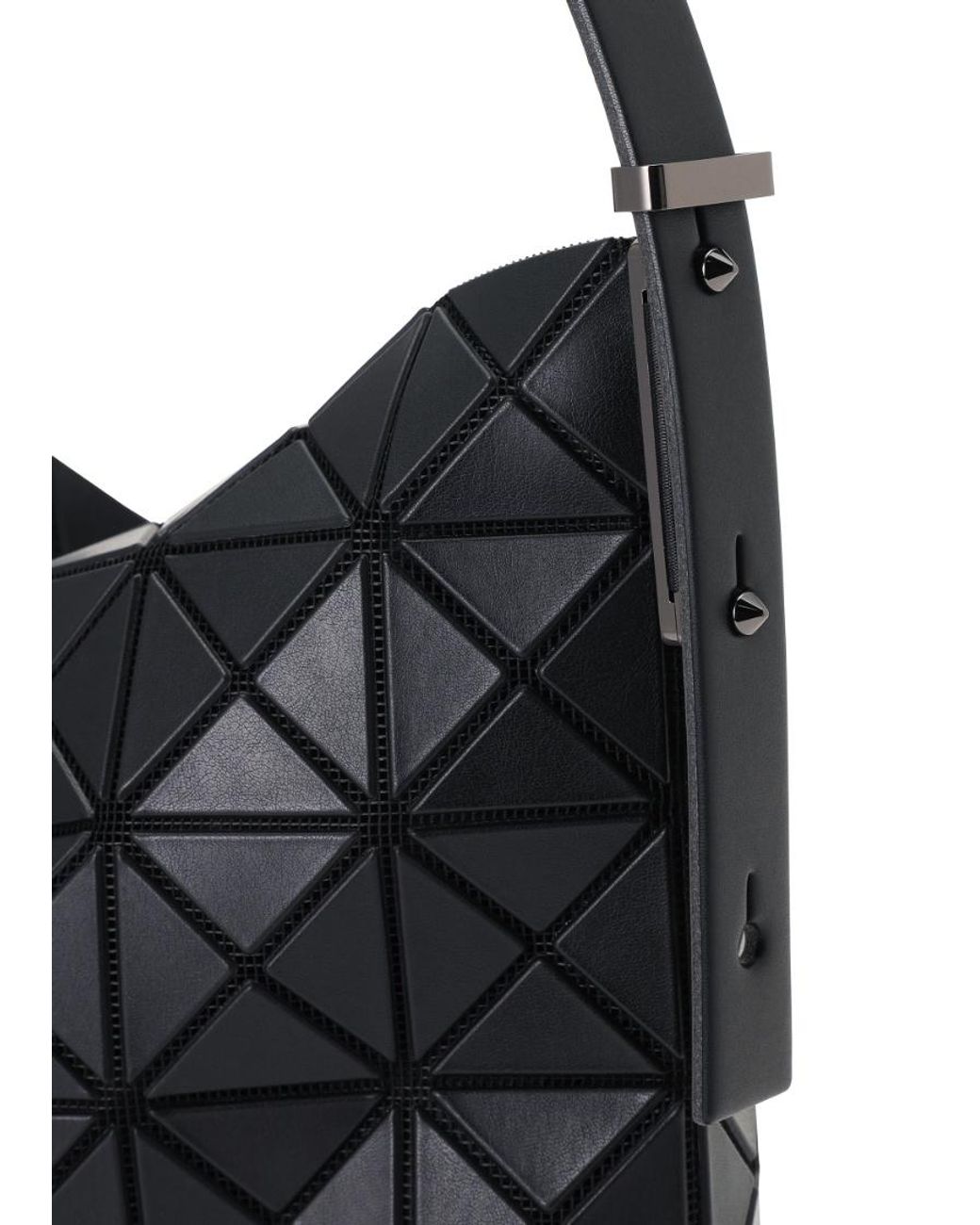 Issey Miyake Black Musette Geometric Shoulder Bag