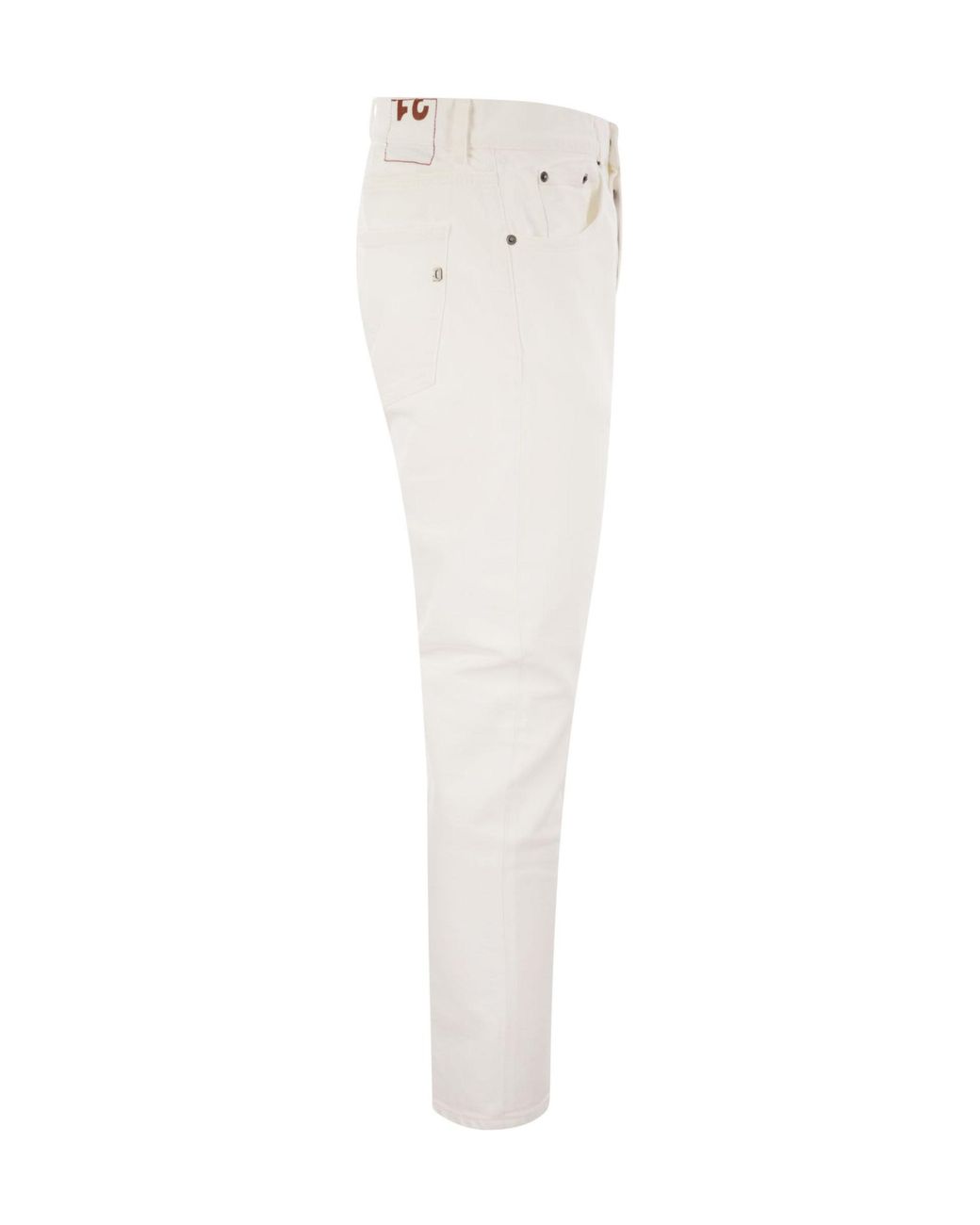 Dondup White Dian Carrot Fit Jeans for men