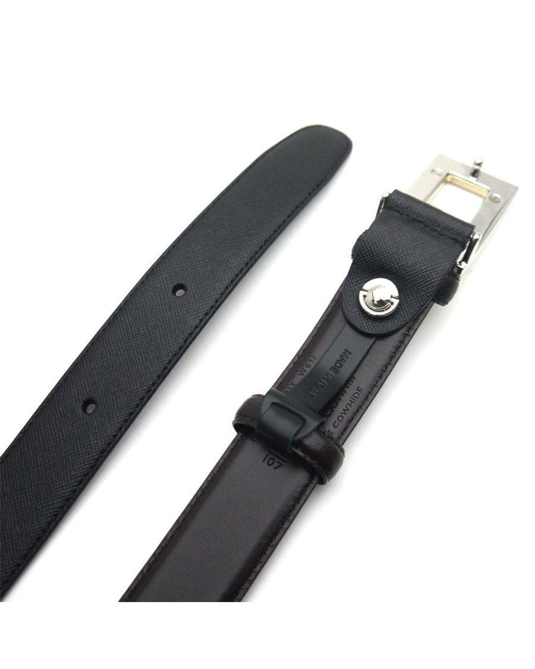 Dunhill Black Reversible Belt for men