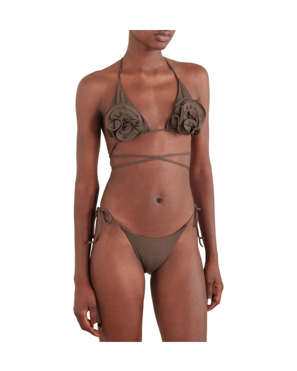 Magda Butrym Gray Stretch-Jersey Bikini Briefs