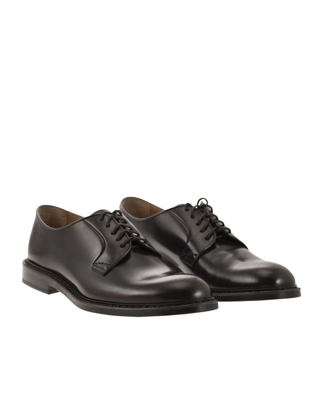 Doucal's Multicolor Almond Toe Lace-Up Derby Shoes for men