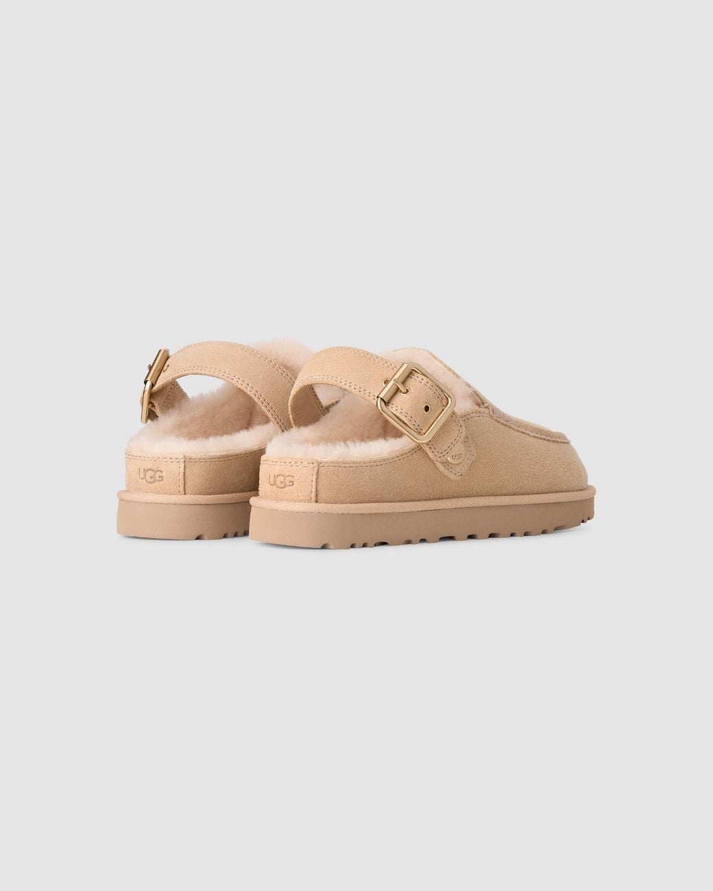 Ugg Natural Fleece-Lined Slippers
