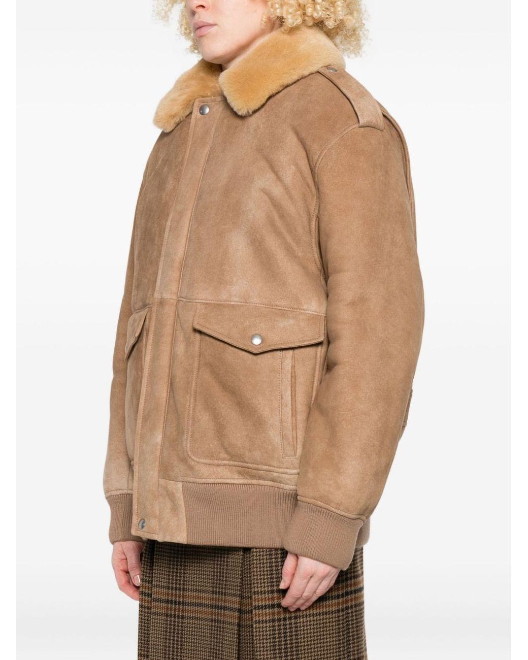 Prada Natural Logo Detailed Long-Sleeved Jacket