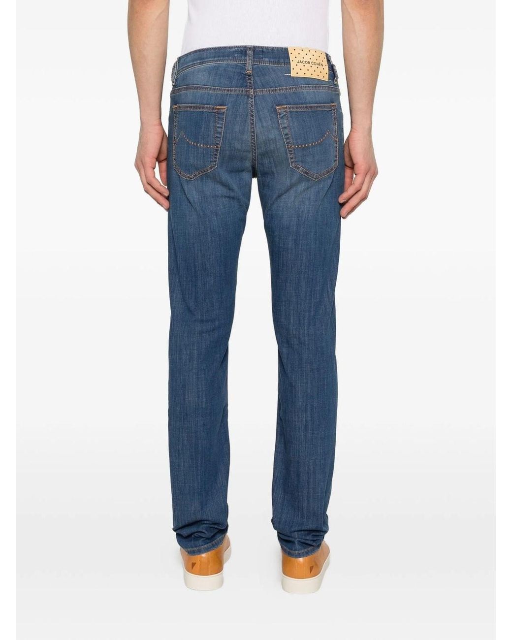 Jacob Cohen Blue Buttoned Trousers for men