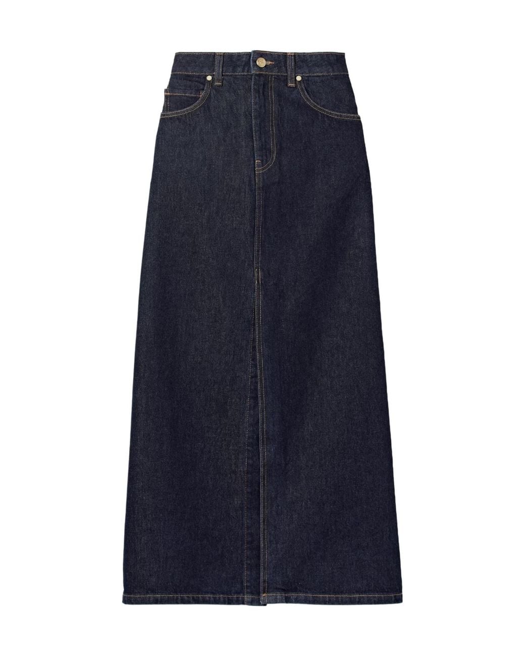 Ulla Johnson Blue The Anais Denim Maxi Skirt