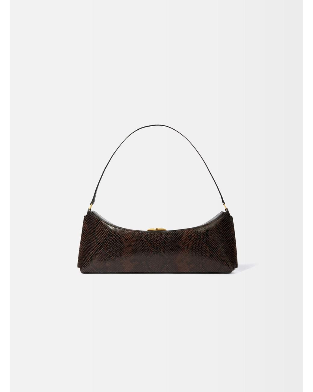 Jacquemus Brown The Ovalo Folded Clutch Bag