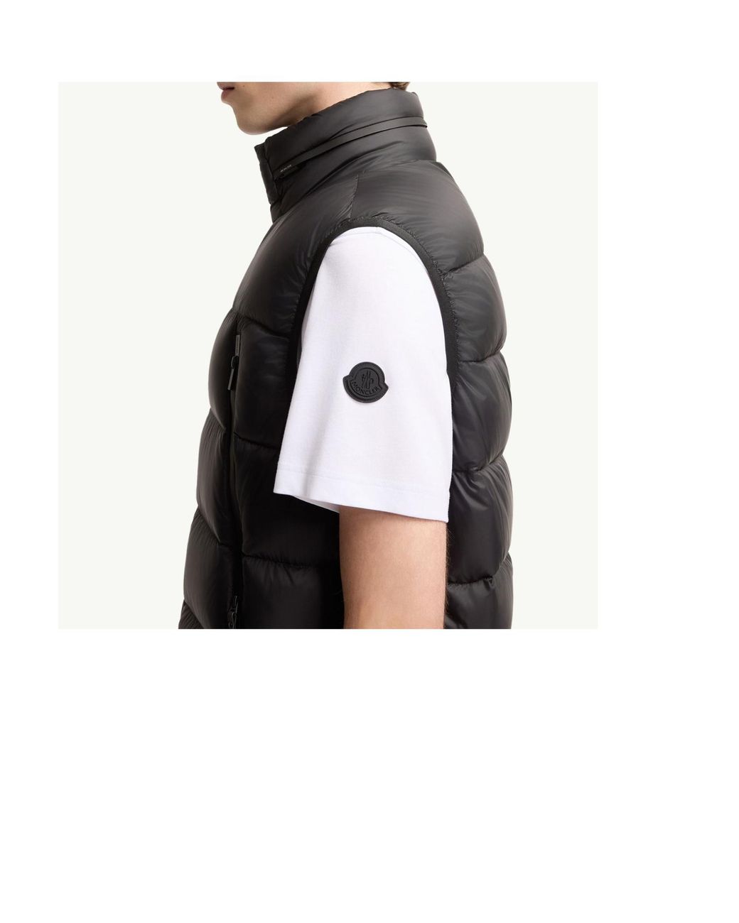 Moncler Black Reticone Down Vest for men