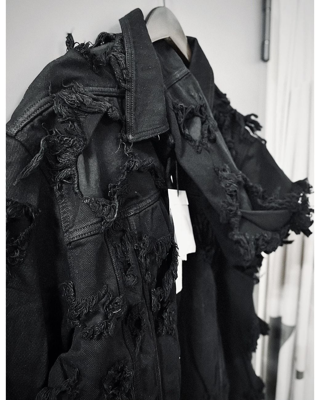 Rick Owens Black Layered Detailed Jacket for men