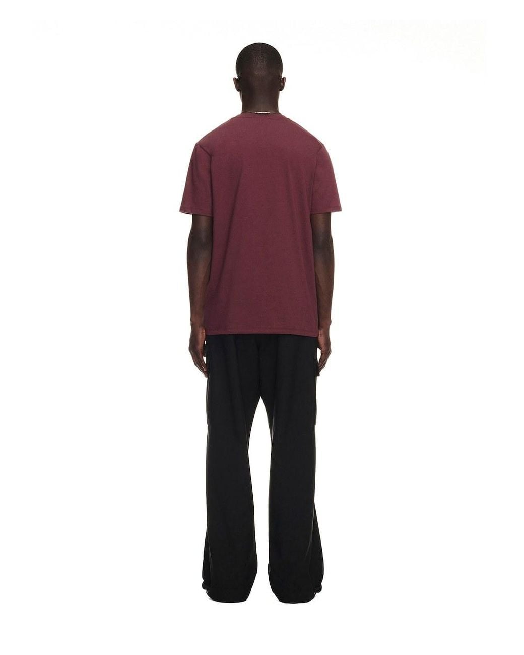 Off-White c/o Virgil Abloh Purple Logo-Embroidered Cotton T-Shirt for men