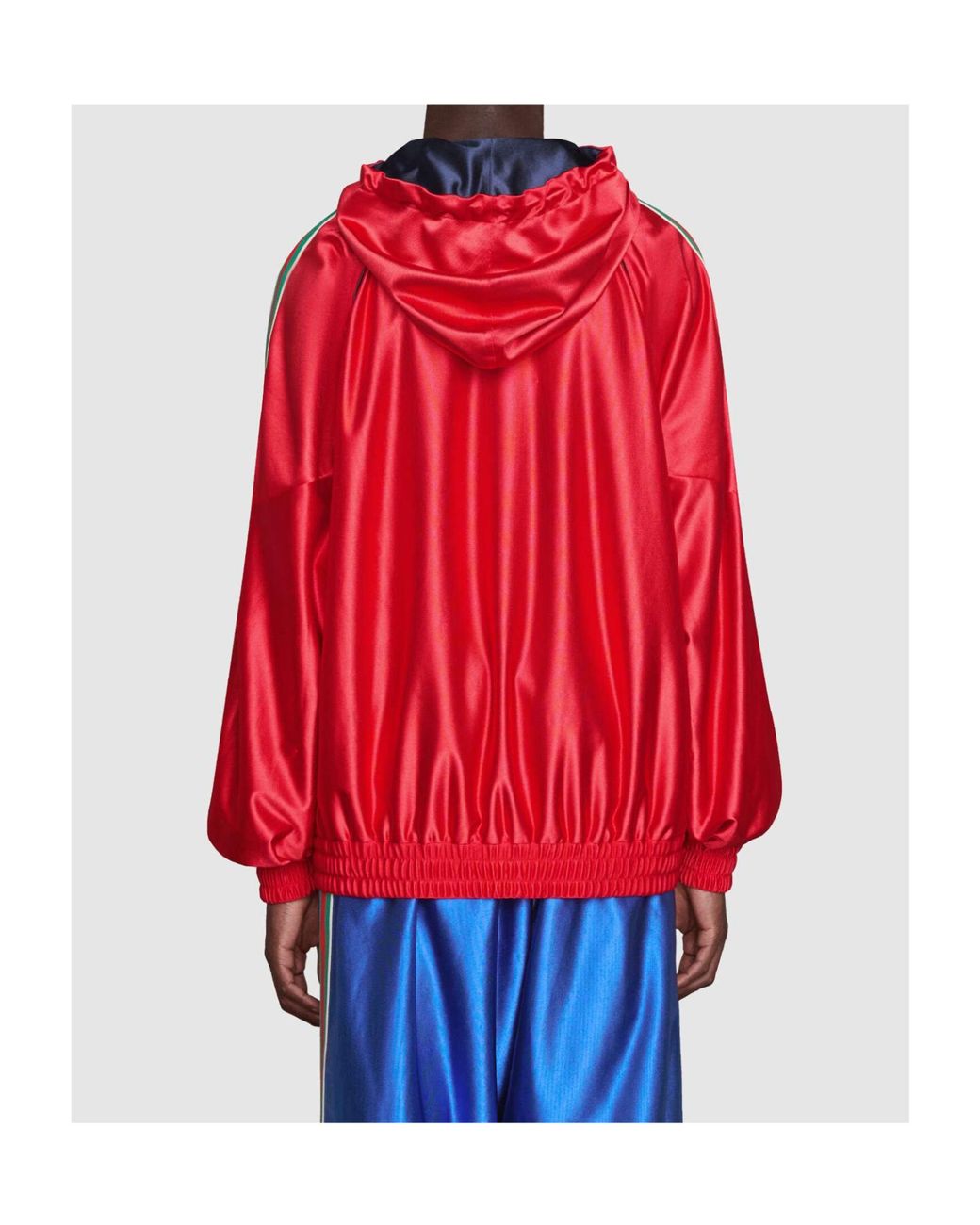 Gucci Red Web G Patch Hoodie for men