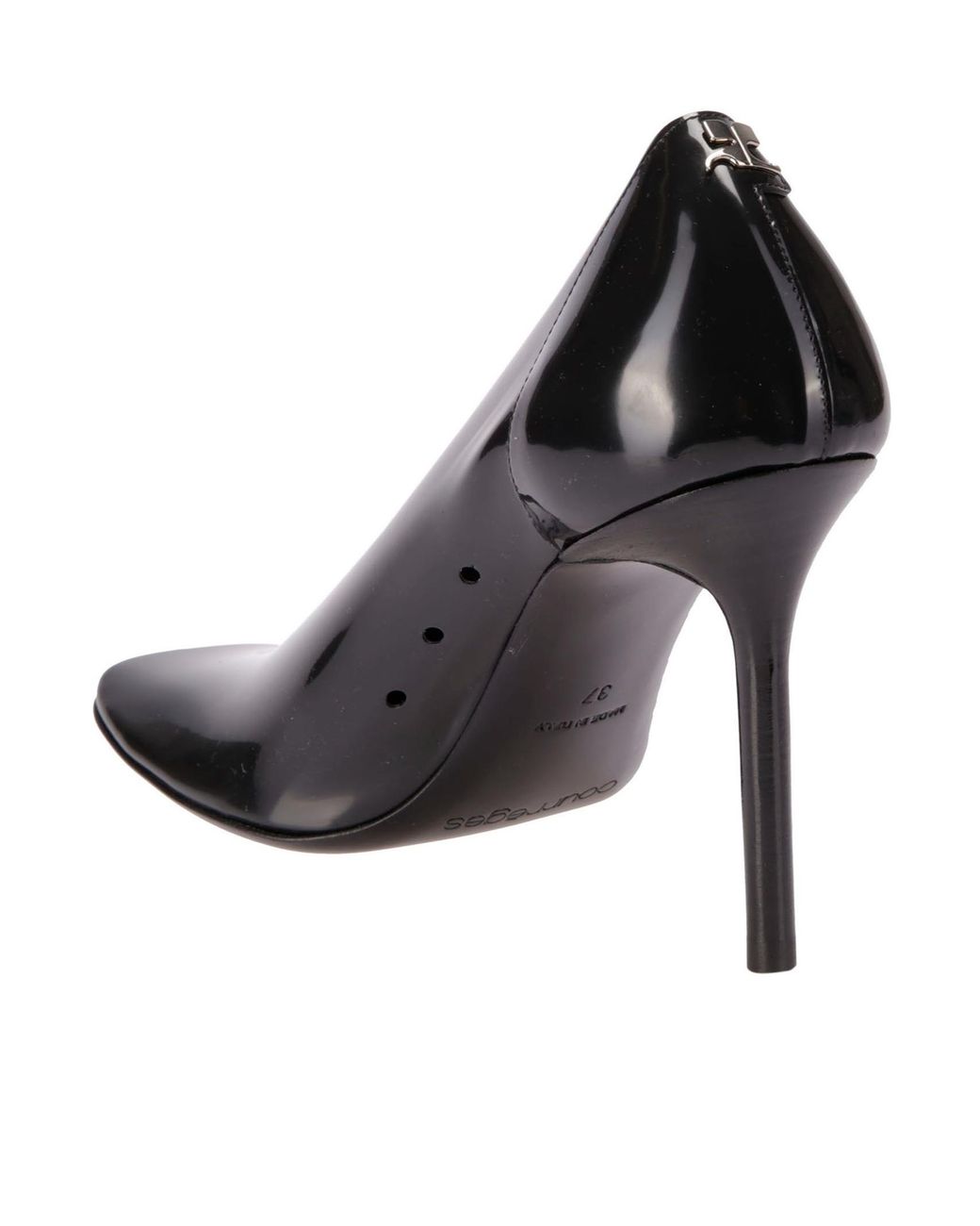 Courreges Black Courrèges Translucent Stilettos