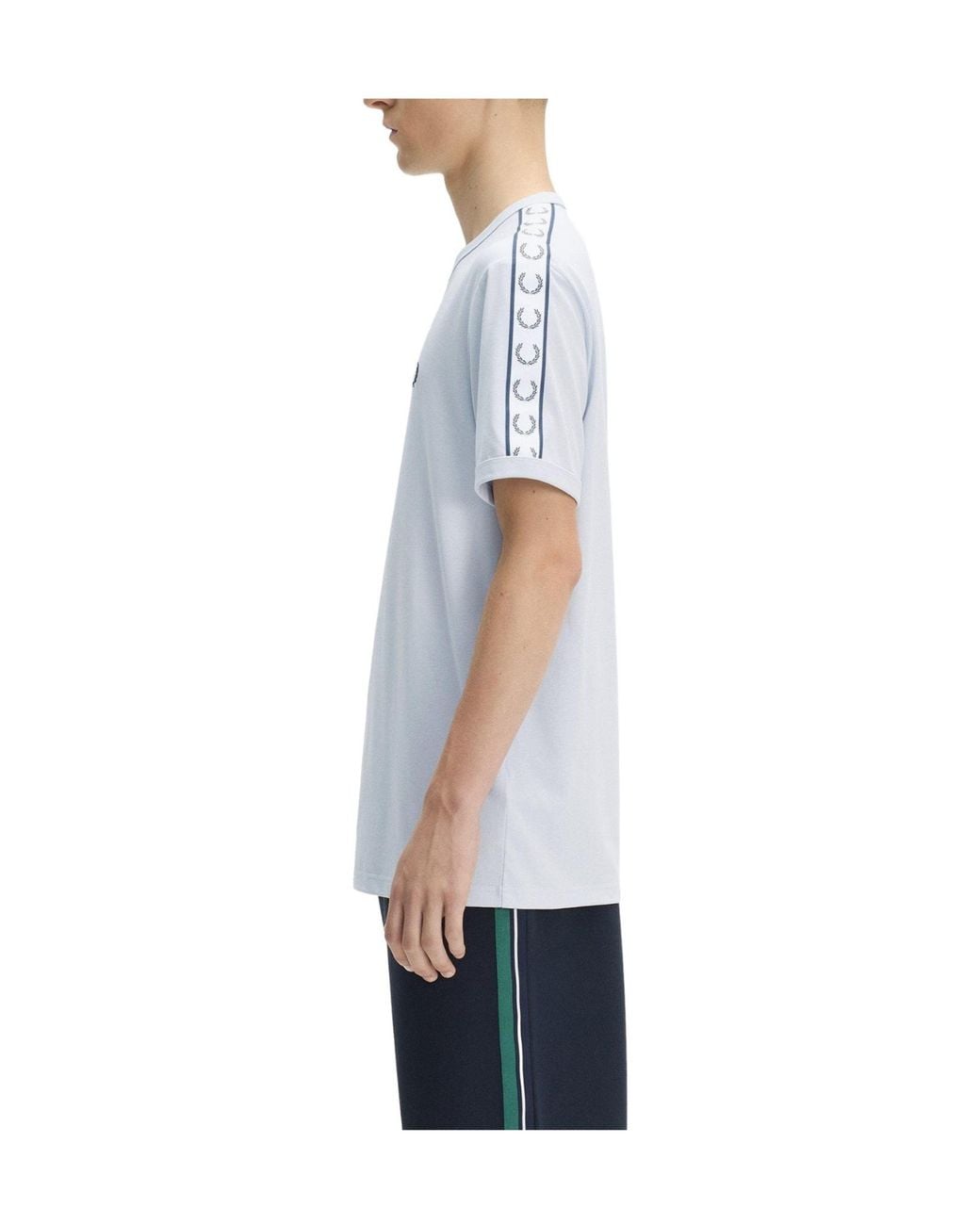Fred Perry White Solid Color T-Shirt for men