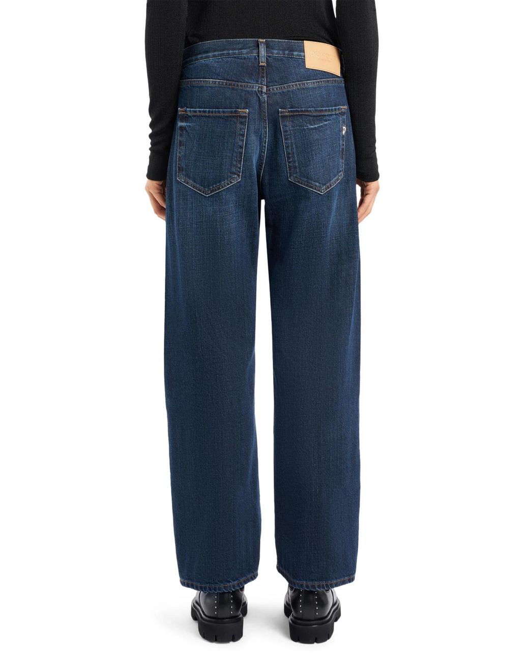 Dondup Blue Icon Straight-Leg Jeans
