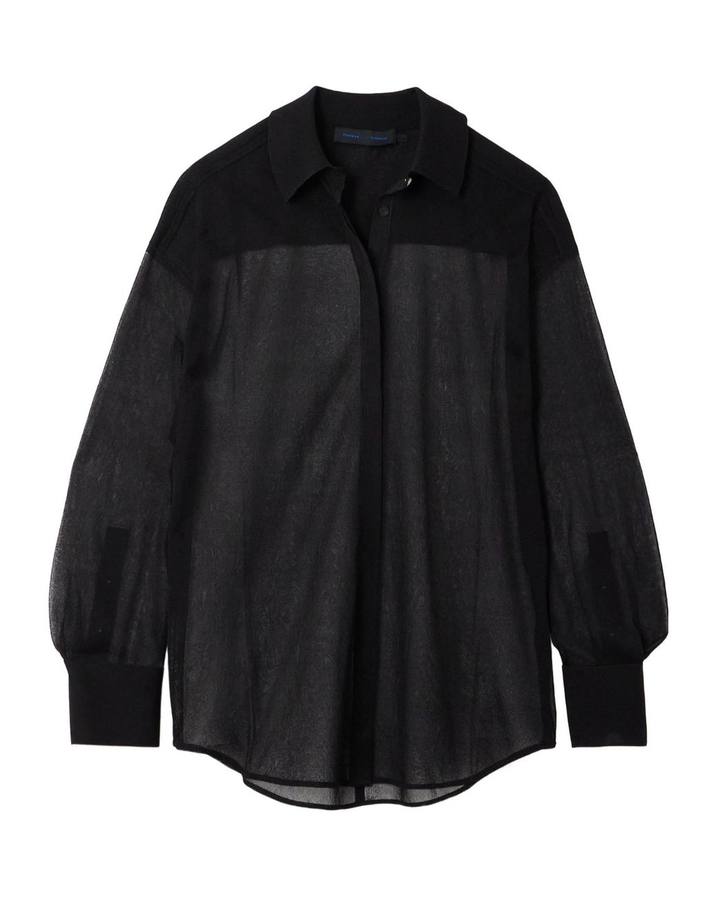 Proenza Schouler Black Sheer Shirt