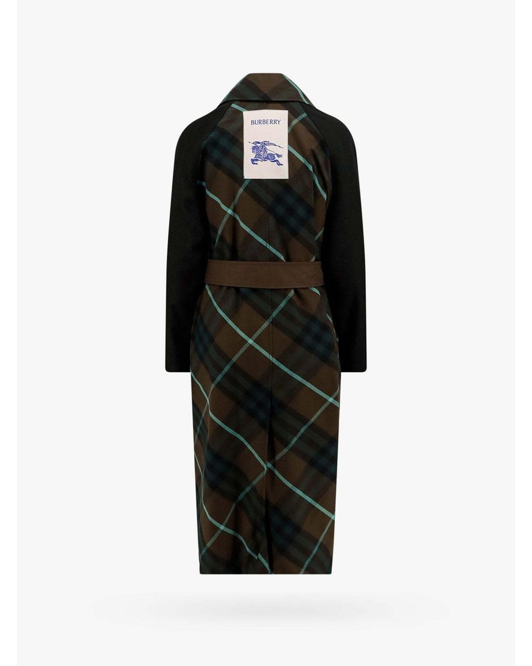 Burberry Black Bradford Belted-Waist Reversible Trench Coat