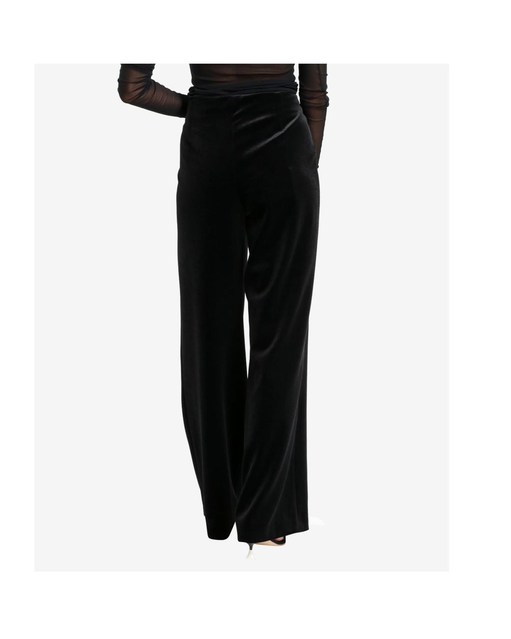 Philosophy Di Lorenzo Serafini Black High-Waisted Casual Pants