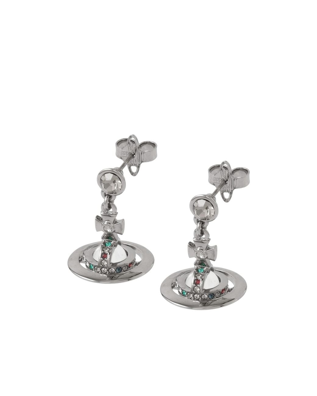 Vivienne Westwood White Embellished Earrings