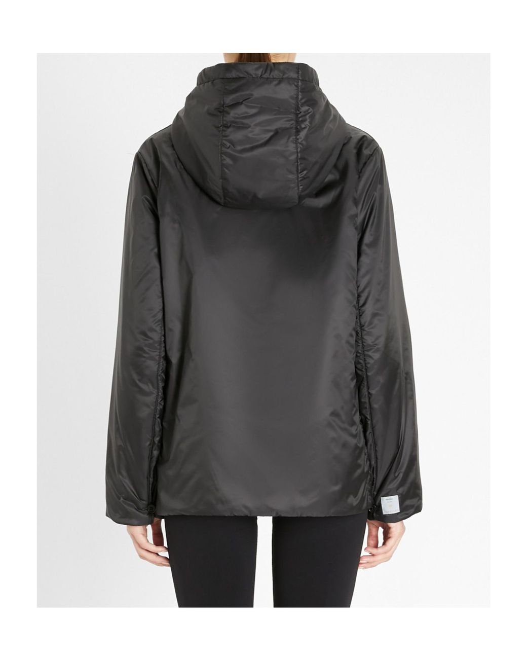 Max Mara Black The Cube Drawstring Zip-Up Jacket