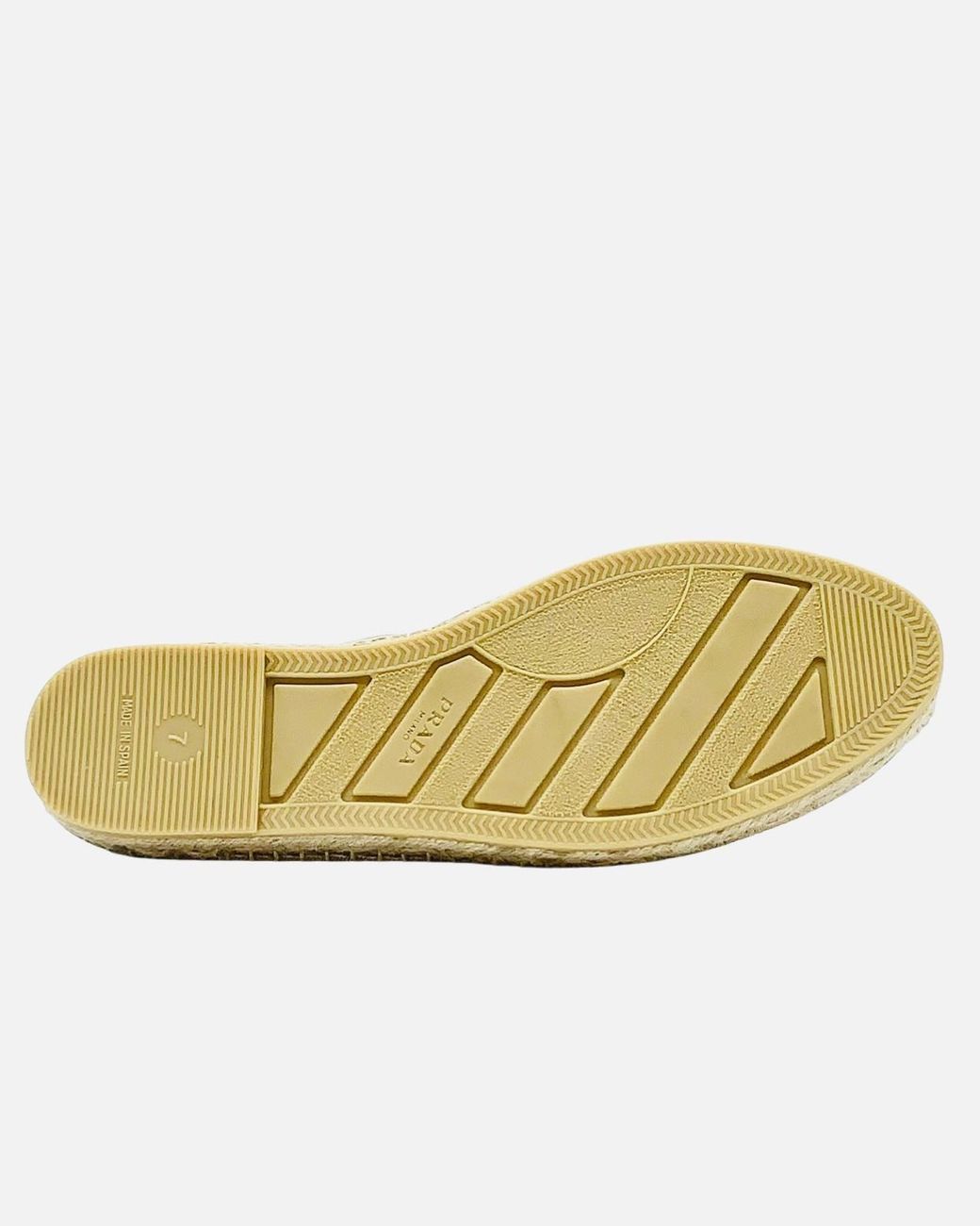 Prada White Logo Straw Shoes for men