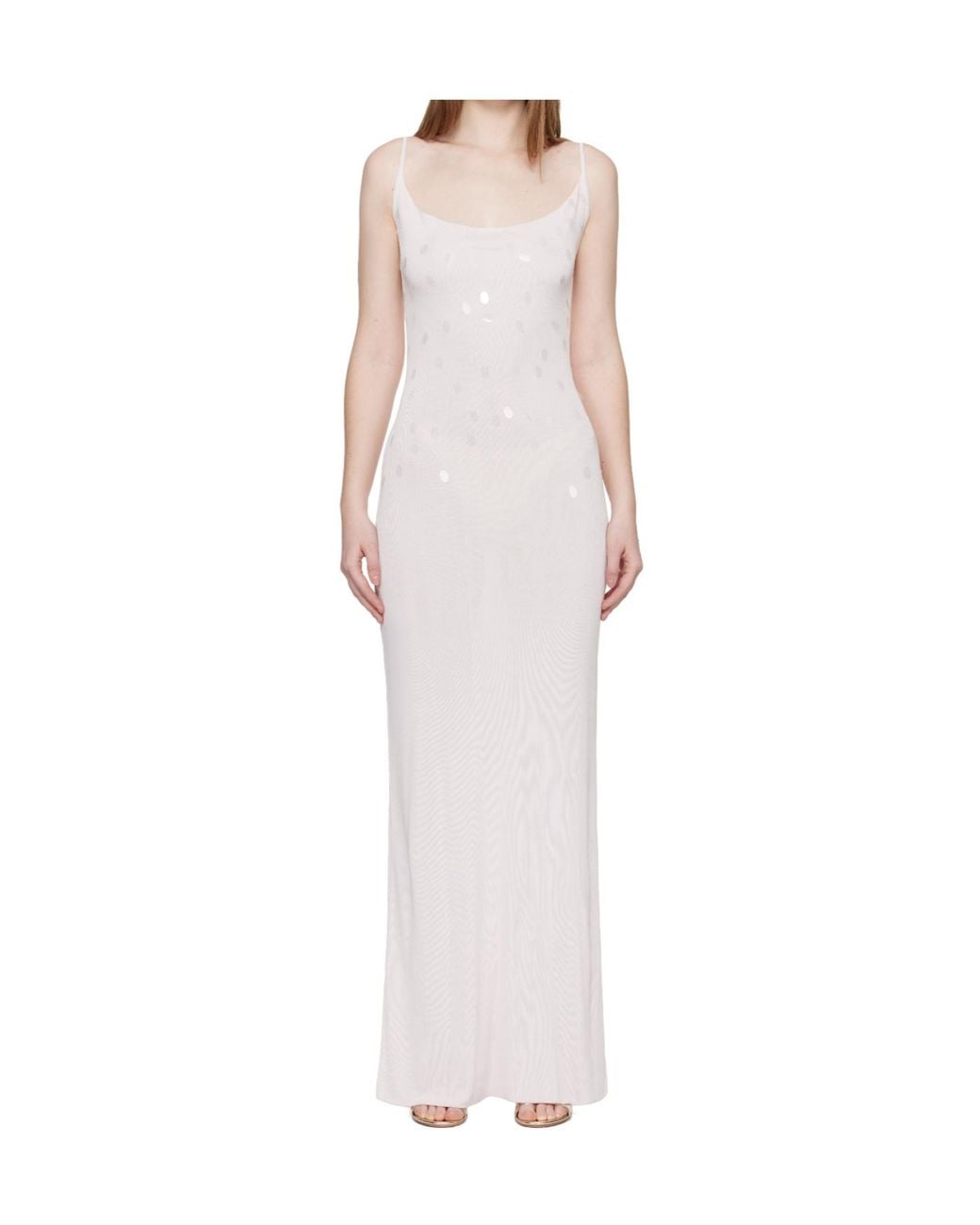 AYA MUSE White Lila Strapless Maxi Dress