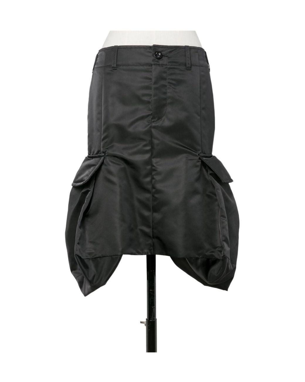Sacai Gray Cargo-Pocket Straight Skirt