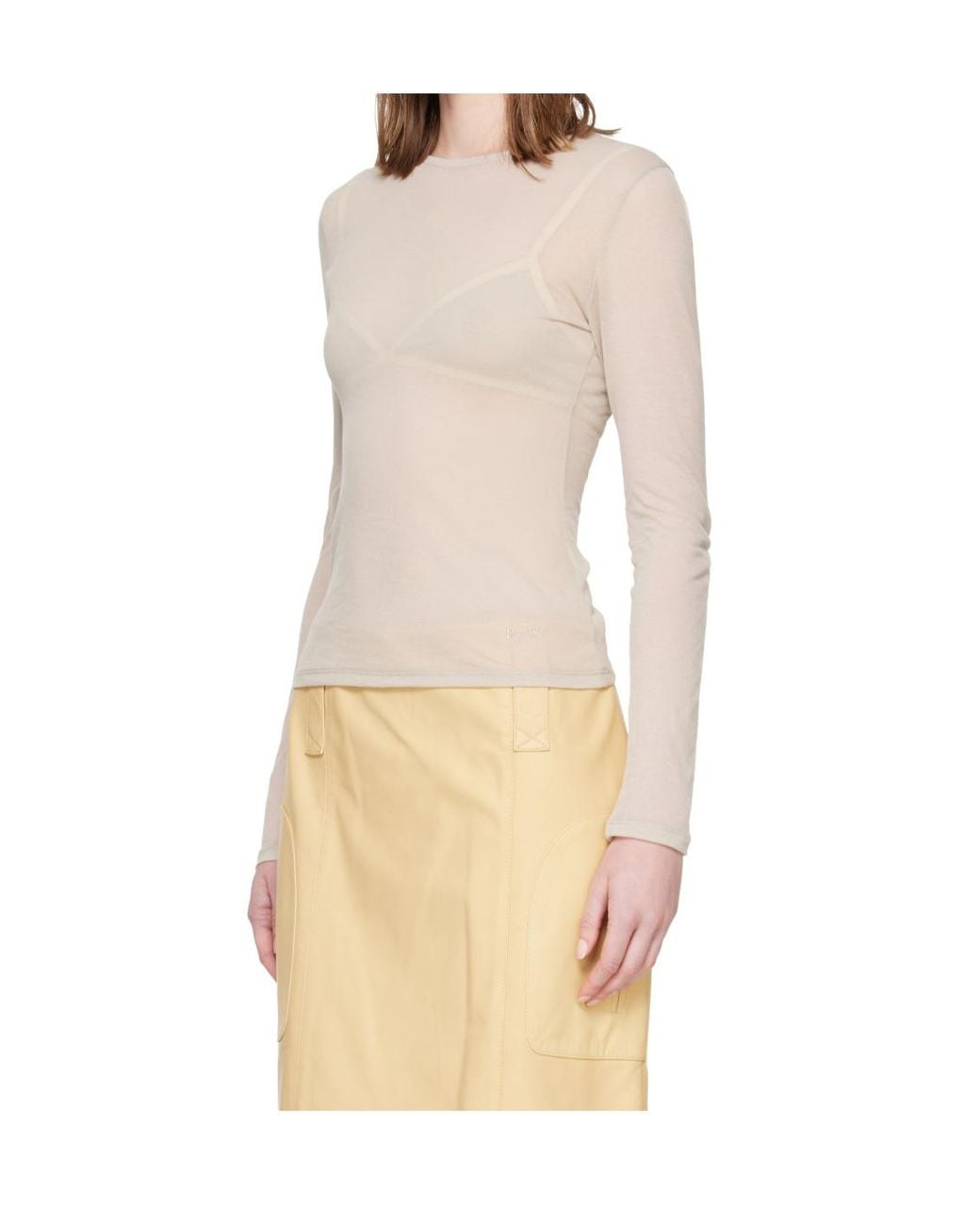 Paloma Wool Natural Long-Sleeve T-Shirt