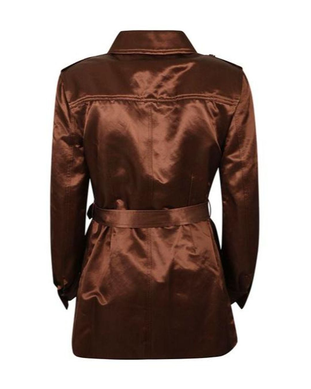 Tom Ford Brown Lustrous Duchesse Safari Jacket