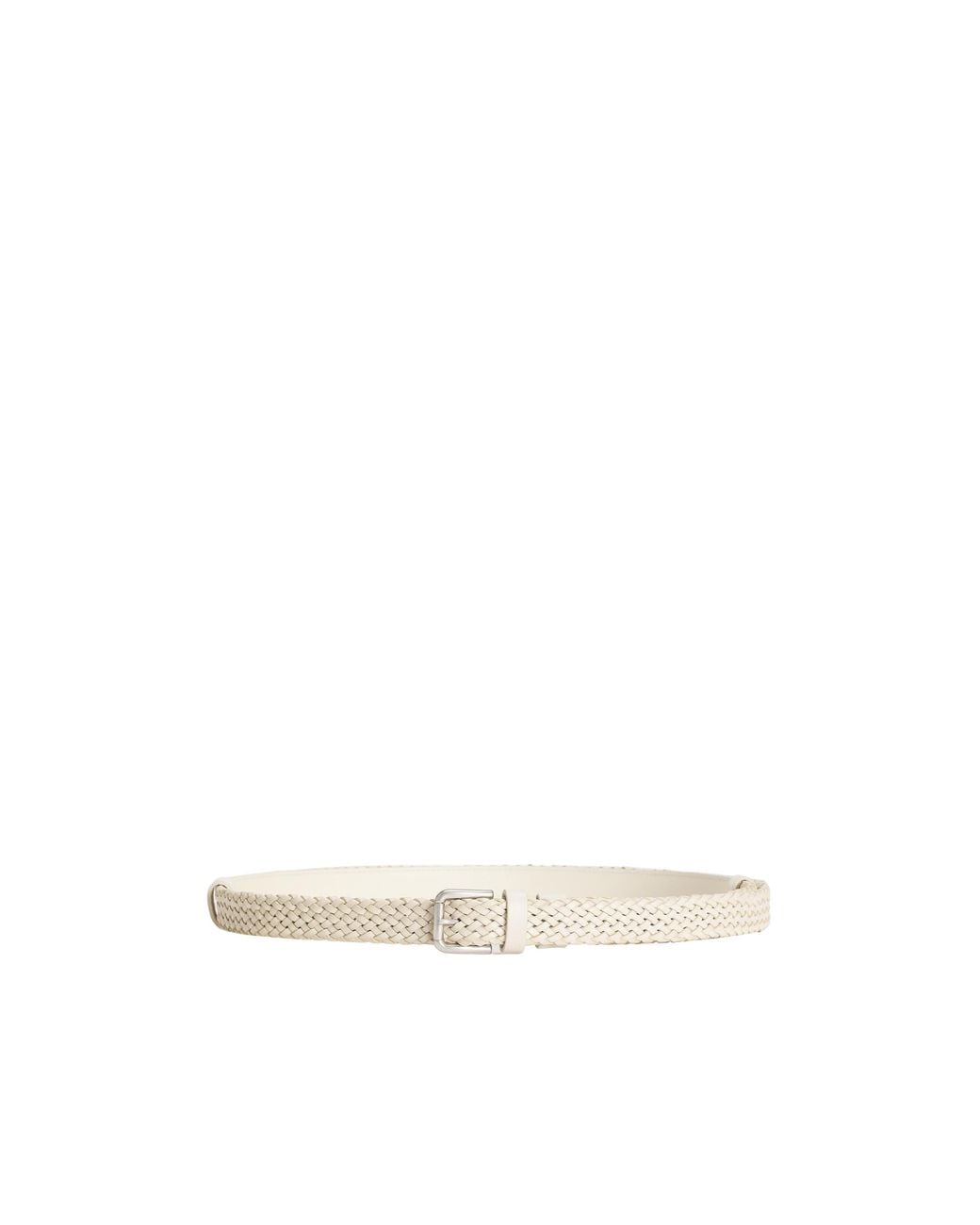 Dolce & Gabbana White Braided Belt for men